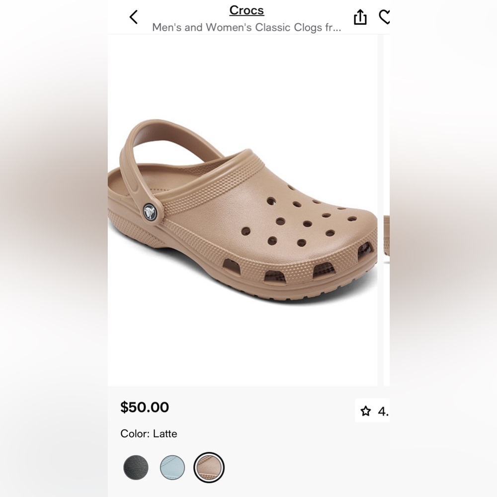 Latte Colored Crocs